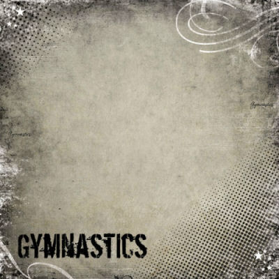 Stamping Station - Gymnastics Antique Paper